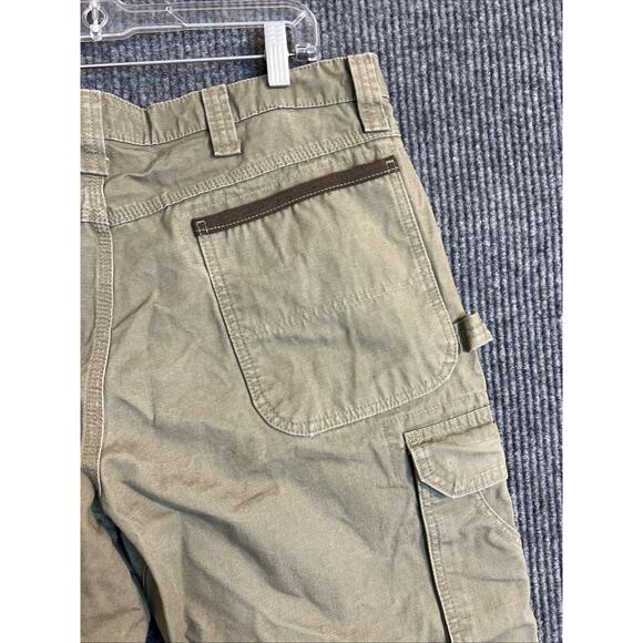 Wrangler Riggs Mens Work Wear Cargo Pants Size 36 Brown Rugged Outdoor Mid Rise - Picture 7 of 12